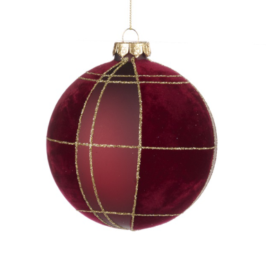 Goodwill kerstbal - Tartan - 10cm