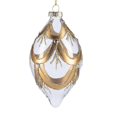 Goodwill kerstpegel - Met glitters - 13cm