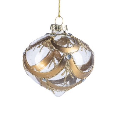Goodwill kerstbal - Met glitters - 8cm