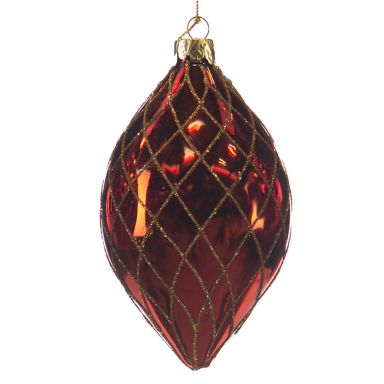 Goodwill kerstpegel - Met glitters - 16cm