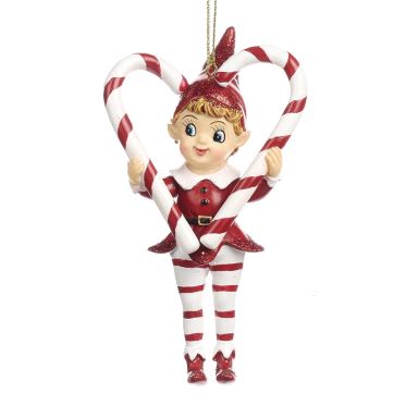 Goodwill kerstornament - Elf met zuurstok