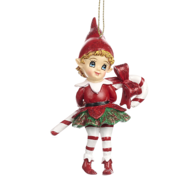 Goodwill kerstornament - Elf met zuurstok