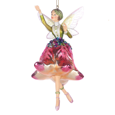 Goodwill kerstornament - Fee - Met bloem