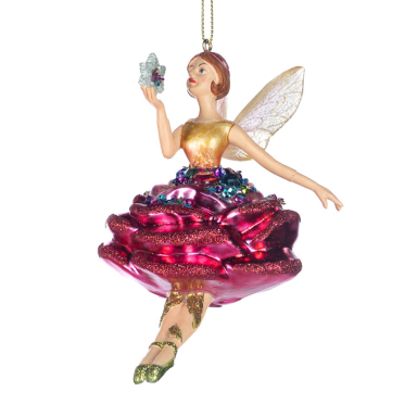 Goodwill kerstornament - Fee - Met bloem