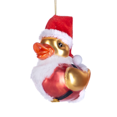 Goodwill kerstornament - Badeend - Met kerstmuts