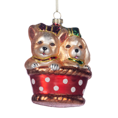 Goodwill kerstornament - Honden in mand