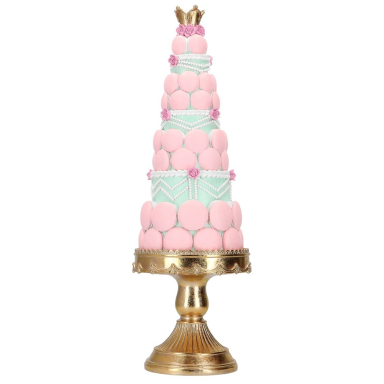 Timstor kerstbeeld - Plateau met macarons