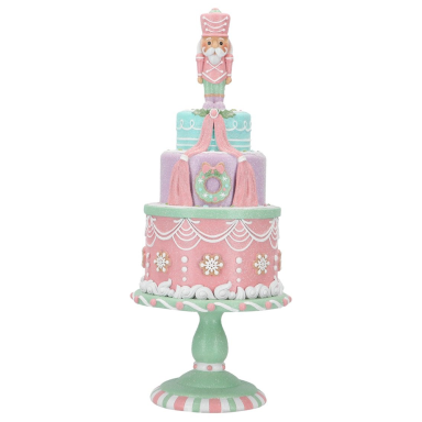 Timstor kerstbeeld - Plateau met cake en notenkraker