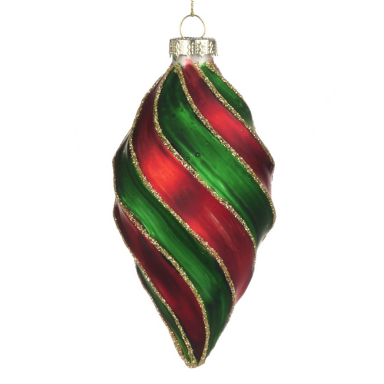Goodwill kerstpegel - Met swirl - 13cm