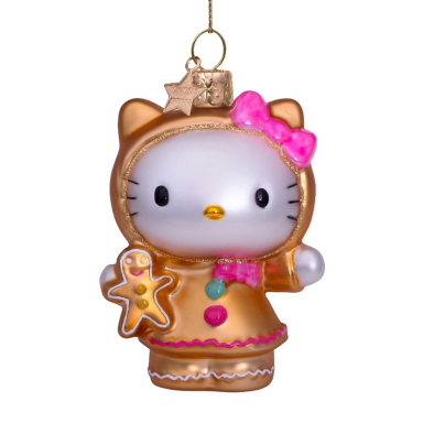 Vondels kerstornament - Hello Kitty - Gingerbread