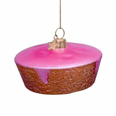 Vondels kerstornament - Roze koek