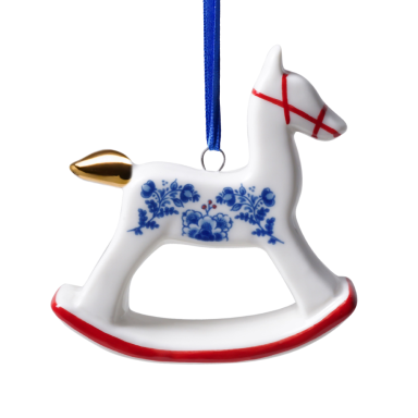 Heinen kerstornament - Hobbelpaard