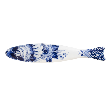 Royal Delft wanddecoratie - Blue Herring - Flower scales