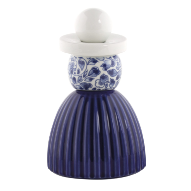 Royal Delft decoratie - Proud Mary - Cobalt Flower Pattern