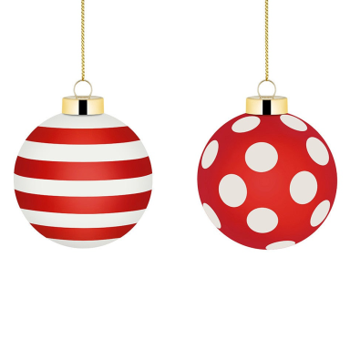 Alessi kerstbal - Delight - Rood - Set van 2