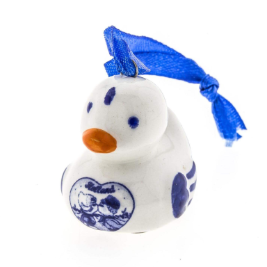 Heinen kerstornament - Badeend