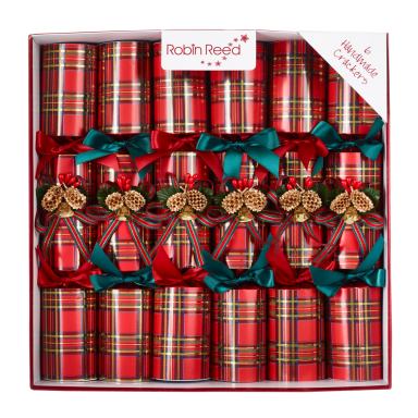 Robin Reed Christmas crackers - Highland Bells - Set van 6