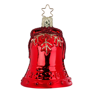 Inge Glas kerstornament - Kerstbel met hulst