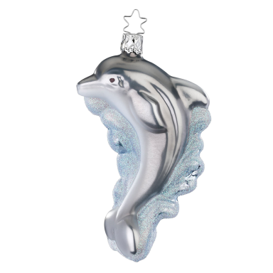 Inge Glas kerstornament - Dolfijn