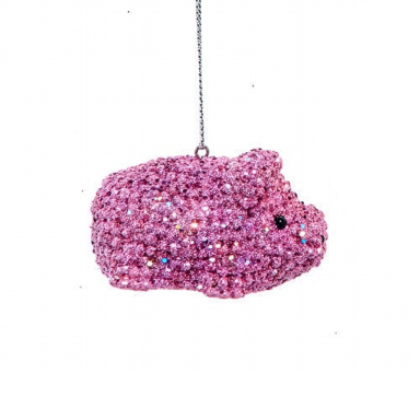 Kurt Adler kerstornament - Bedazzled varken