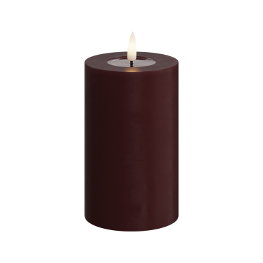 Deluxe Homeart LED stompkaars - Bourgogne - 12,5cm