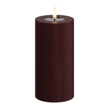 Deluxe Homeart LED stompkaars - Bourgogne - 15cm