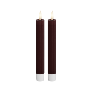 Deluxe Homeart LED dinerkaars - Bourgogne - Set van 2