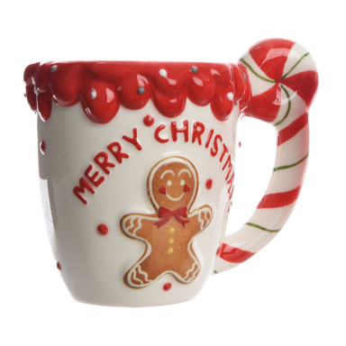 Dolomieten kerstmok - Met gingerbead - Rijke decoratie - Rood en wit