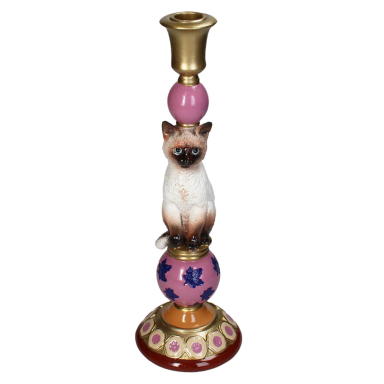 HD Collection kandelaar - Siamese kat