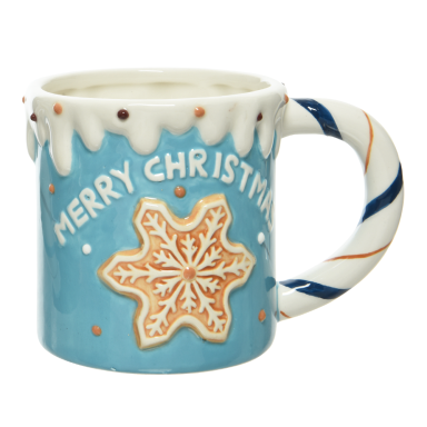 Decoris kerstmok - Met gingerbread sneeuwvlok