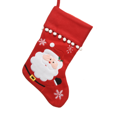 Decoris kerstsok - Met kerstman