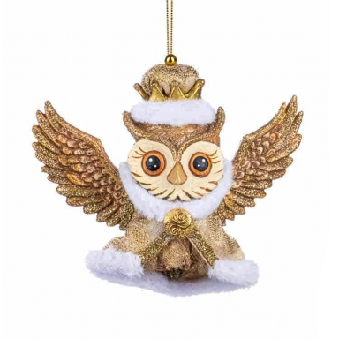 Goodwill kerstornament - Uil - Als koning