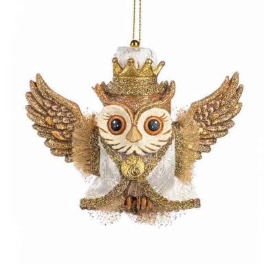 Goodwill kerstornament - Uil - Als koning