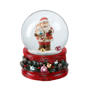 Holly & Jolly sneeuwbol - Met kerstman