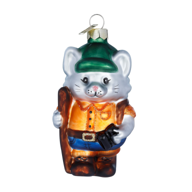 Holly & Jolly kerstornament - Kat