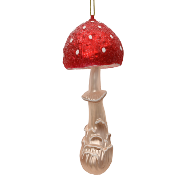 Decoris kerstornament - Paddenstoel