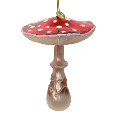 Decoris kerstornament - Paddenstoel