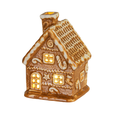 Lumineo figurine de Noël - Maison en pain d'épices - Avec LED