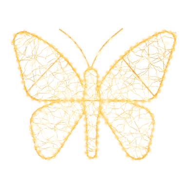 Lumineo kerstverlichting - Vlinder - Micro LED