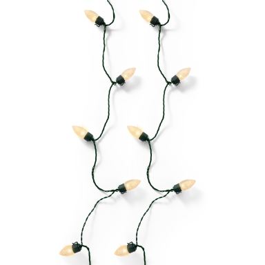 Lumineo vintage LED kerstverlichting - 100 lampjes - Soft Gold - Twinkel