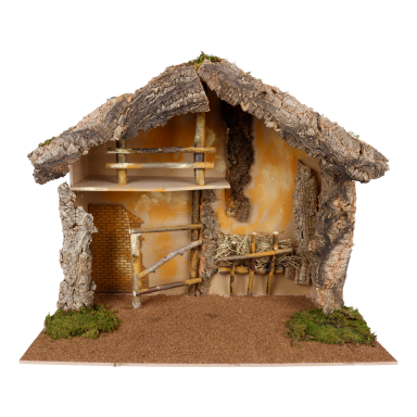 Decoris crèche de Noël - Étable - Sans figurines