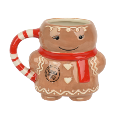 Decoris tasse de Noël - Personnage en pain d'épices