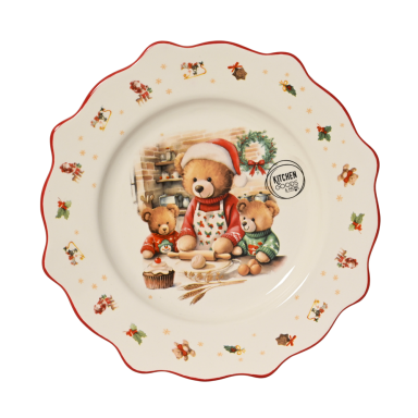 Decoris assiette de petit-déjeuner - Avec des ours