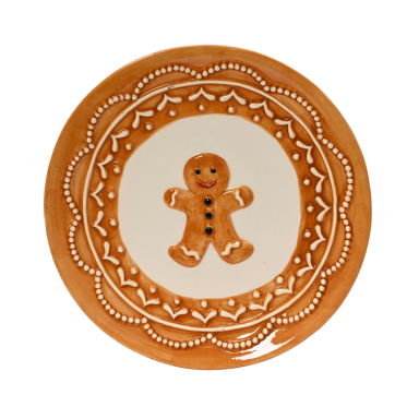 Decoris assiette - Avec personnage en pain d'épices