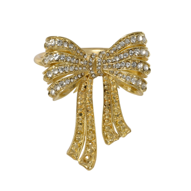 Decoris rond de serviette - Nœud - Lot de 2