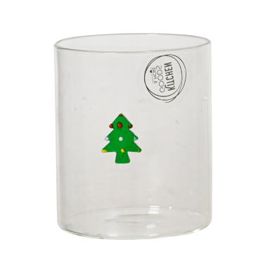 Decoris verre à eau - Avec sapin de Noël