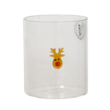 Decoris verre à eau - Avec renne