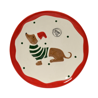 Decoris assiette de petit-déjeuner - Avec teckel