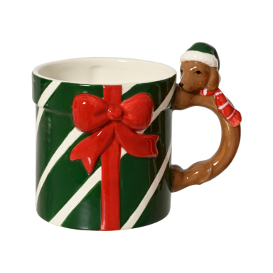 Decoris tasse de Noël - Avec teckel