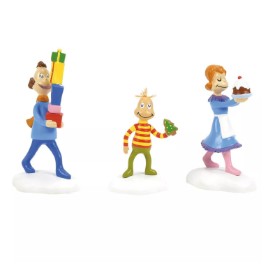 The Grinch Village figurines de Noël - Who street lights - Set de 2
